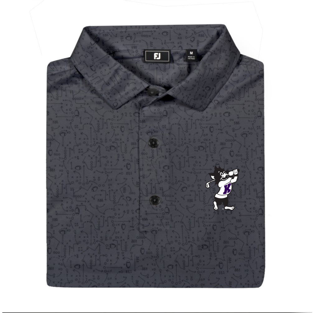 K-State FootJoy X and O Print (Charcoal/Black)