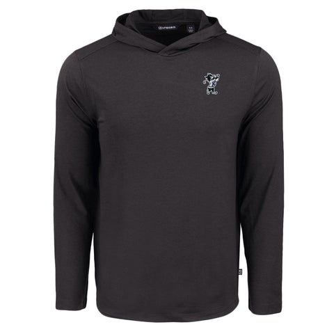 K-State Cutter & Buck Coastline Epic Comfort Eco Hooded Shirt (Black)