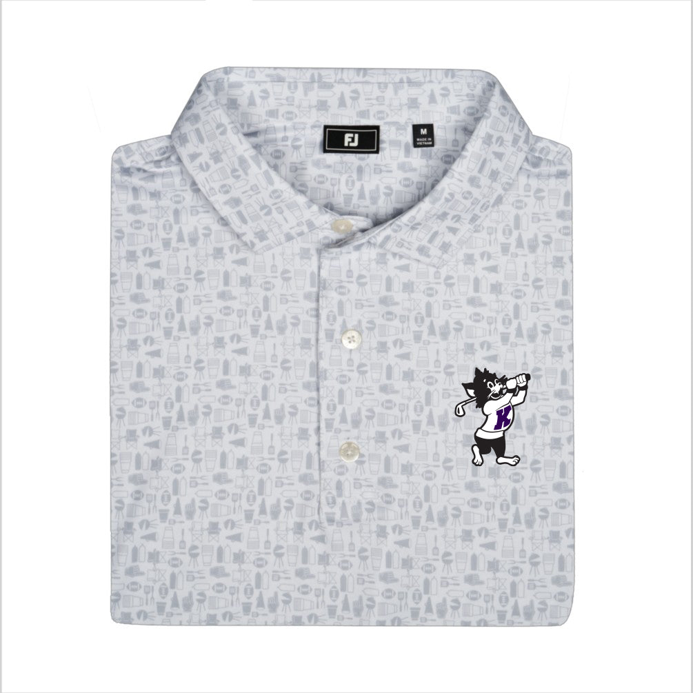 K-State FootJoy Tailgate Print (White/Fog)