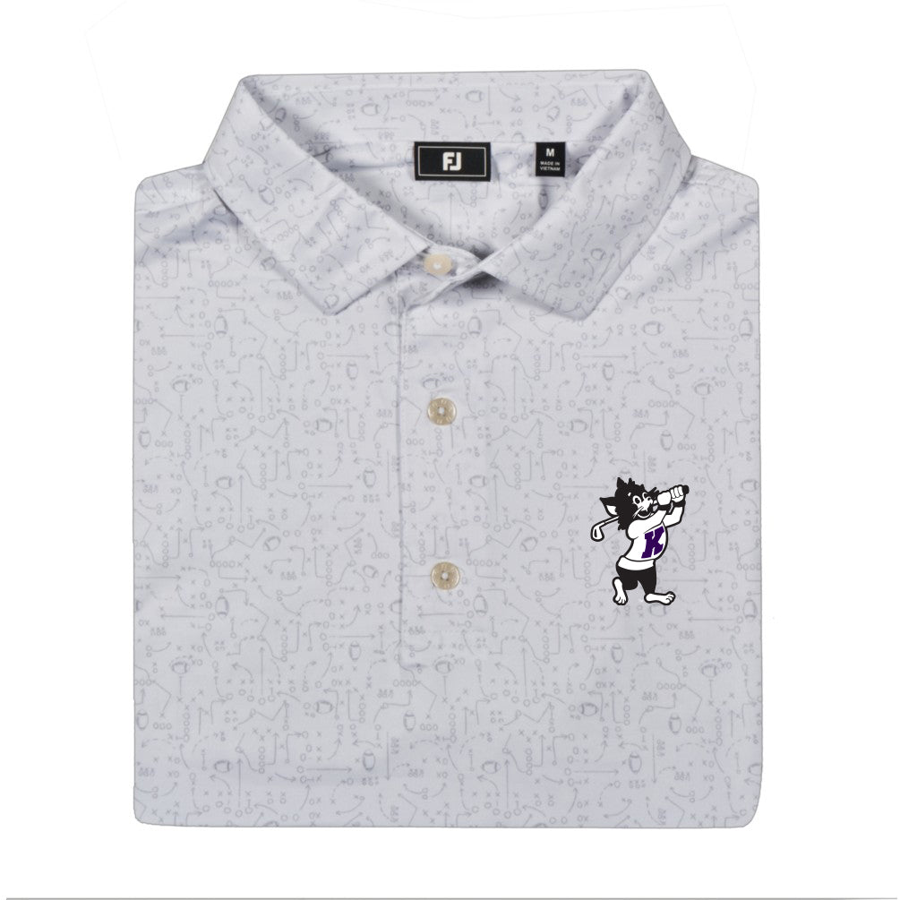 K-State FootJoy X and O Print (White/Fog)