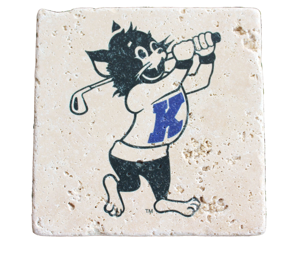 Golfing Willie Limestone Coasters (Set of 4)