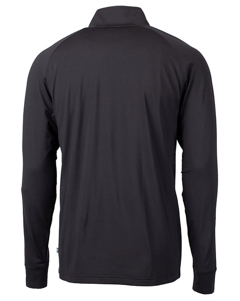 K-State Cutter & Buck Adapt Eco Knit 1/4 Zip (Black)
