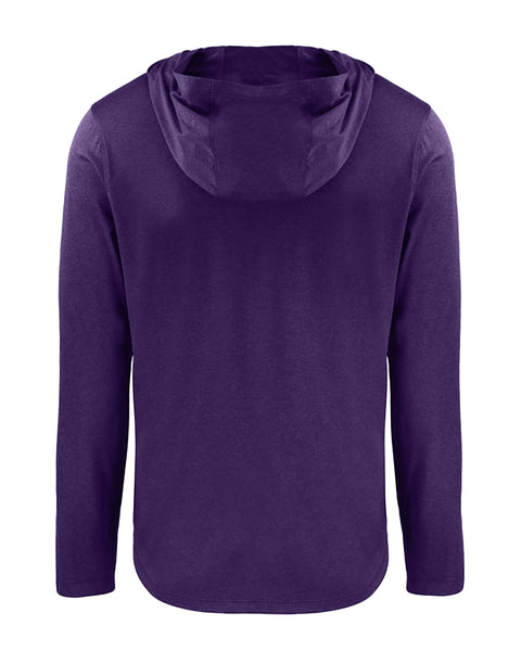 K-State Cutter & Buck Coastline Epic Comfort Eco Hooded Shirt (Purple)