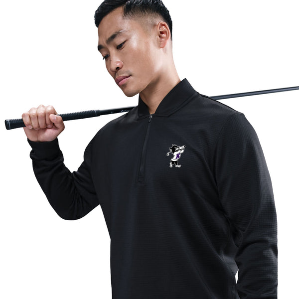 K-State Nike Velocity Therma-FIT Golf 1/2 Zip (Black)
