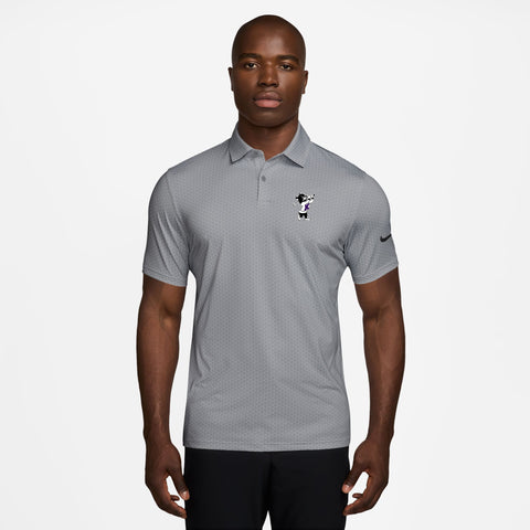 K-State Nike Velocity Micro Print Golf Polo (Wolf Grey)