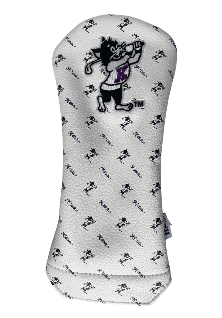 K-State Micro Print Fairway Cover (White)