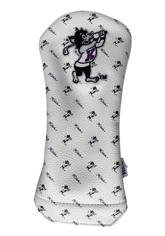 K-State Micro Print Fairway Cover (White)