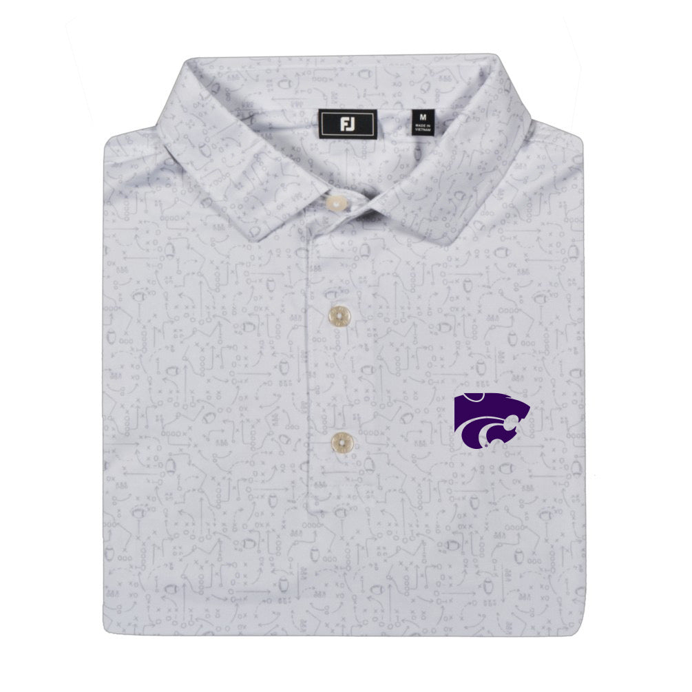 K-State FootJoy X and O Print (White/Fog)