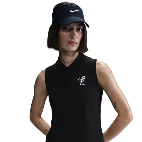 K-State Nike Women's Victory SL Golf Polo (Black)