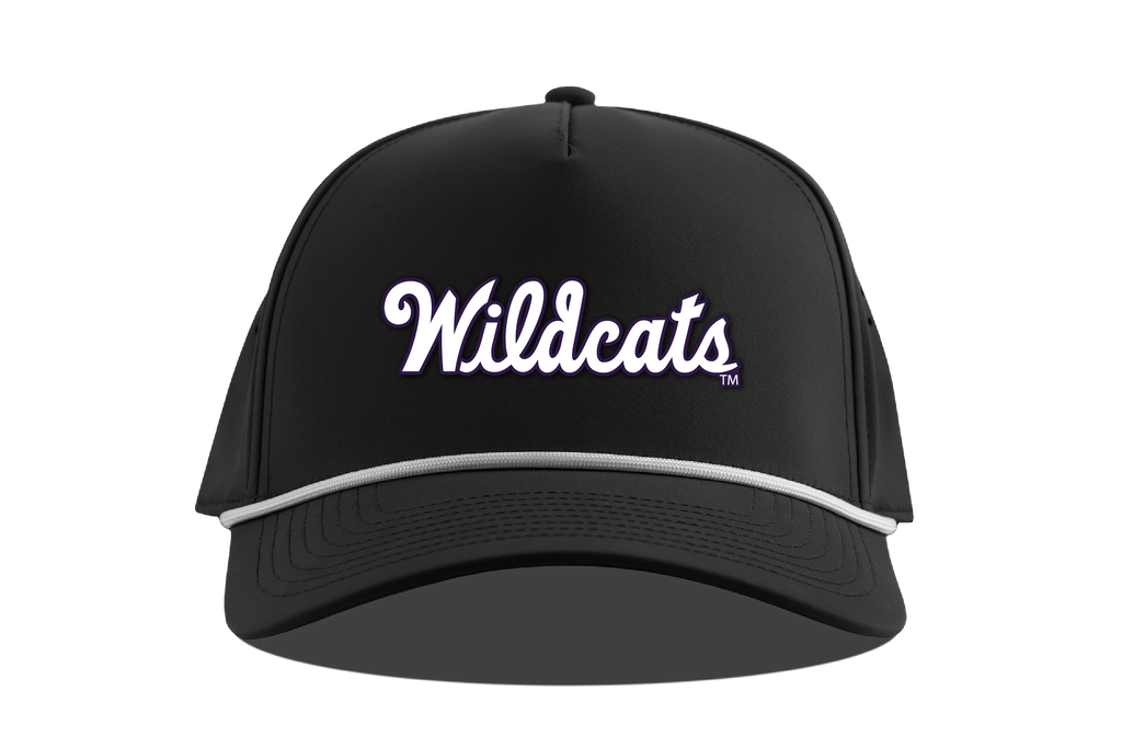 K-State Wildcats Script 5-Panel Rope (Black)