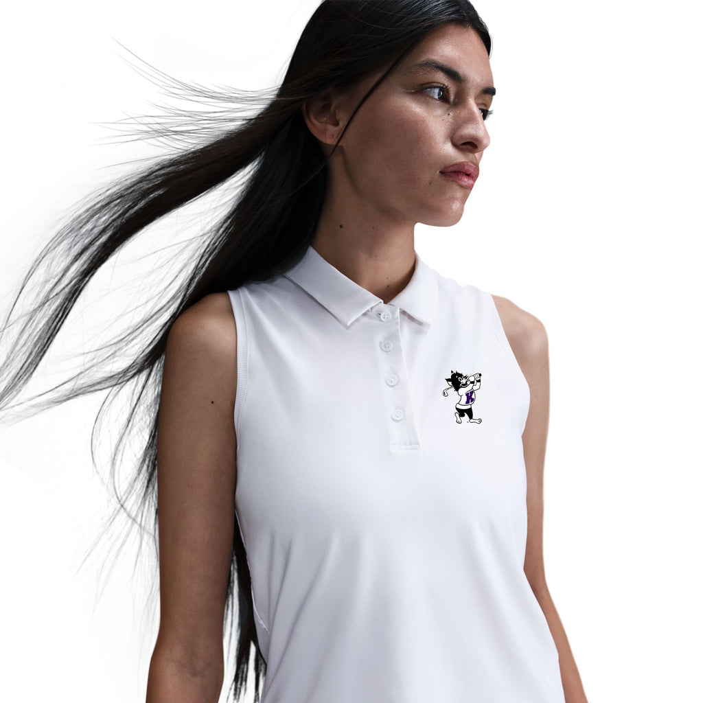 K-State Nike Women's Victory SL Golf Polo (White)