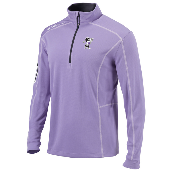 K-State Columbia Omni-Wick Shotgun 1/4 Zip (Frosted Purple)