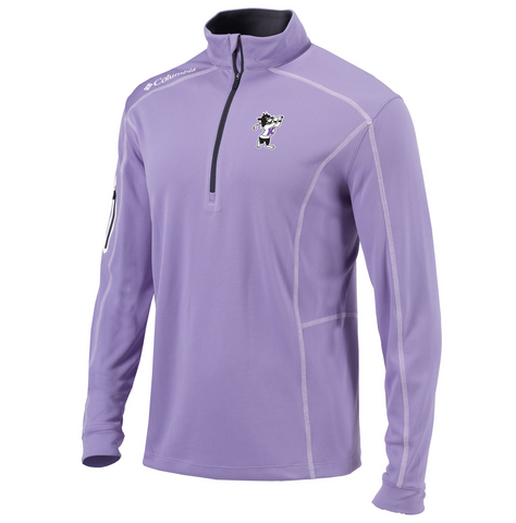 K-State Columbia Omni-Wick Shotgun 1/4 Zip (Frosted Purple)