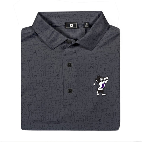 K-State FootJoy X and O Print (Charcoal/Black)