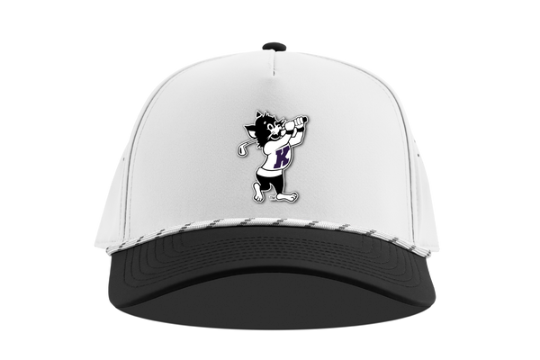 K-State Golfing Willie 5-Panel Rope (White/Black)