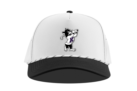 K-State Golfing Willie 5-Panel Rope (White/Black)