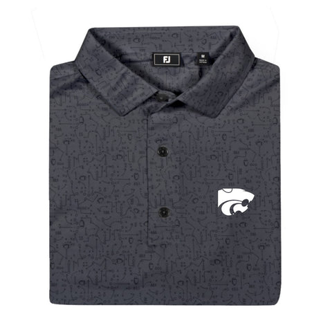 K-State FootJoy X and O Print (Charcoal/Black)