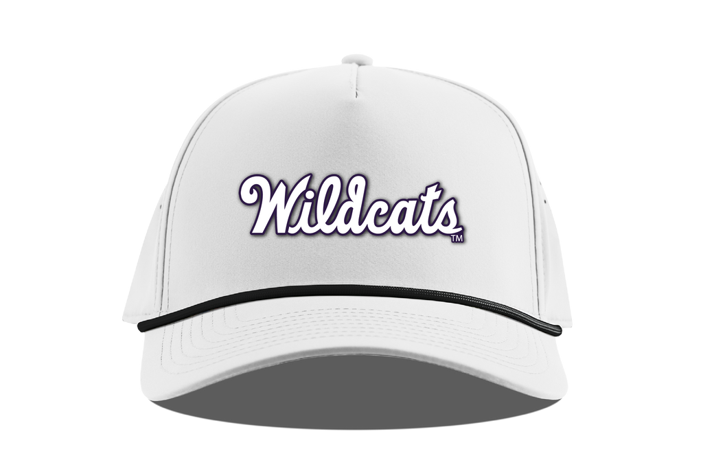 K-State Wildcats Script 5-Panel Rope (White)