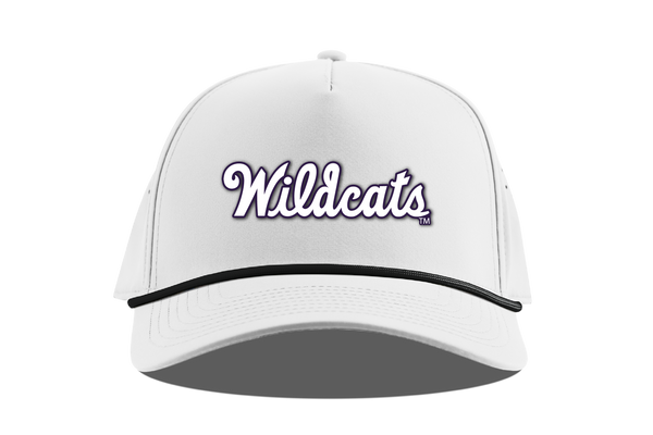 K-State Wildcats Script 5-Panel Rope (White)