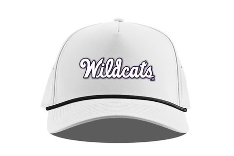 K-State Wildcats Script 5-Panel Rope (White)
