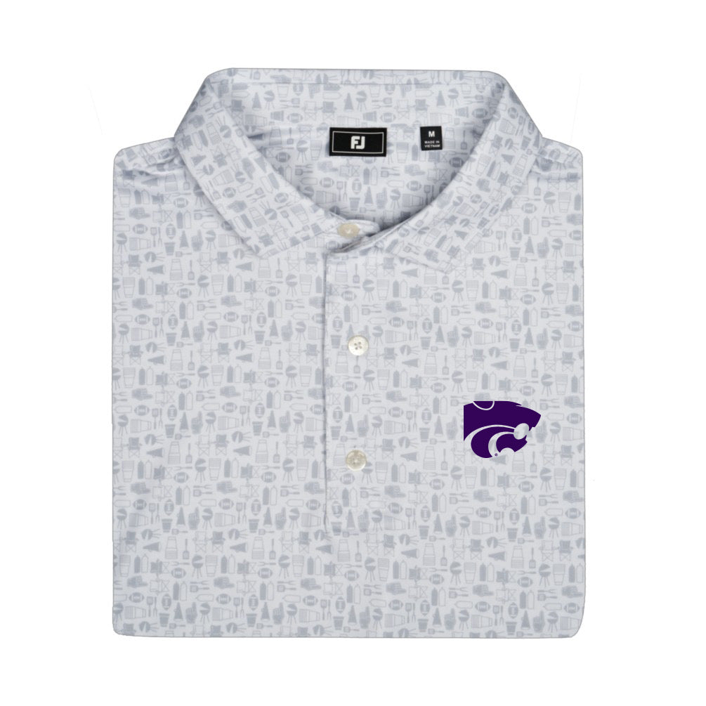K-State FootJoy Tailgate Print (White/Fog)