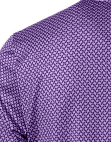 K-State Cutter & Buck Pike Banner Print Stretch Polo (Purple)