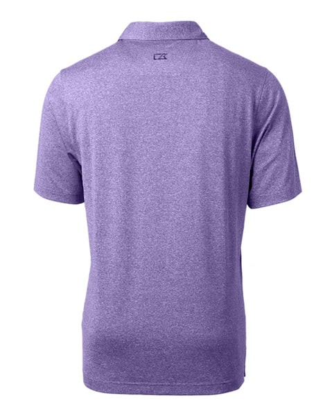 K-State Cutter & Buck Forge Heathered Stretch Polo (Purple Heather)