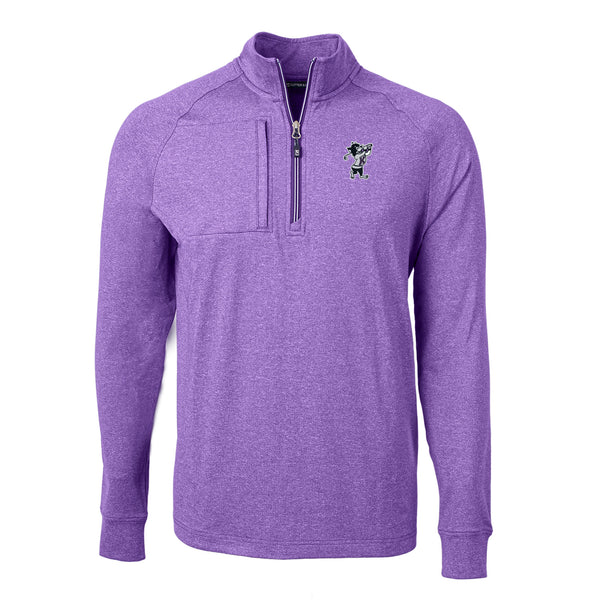 K-State Cutter & Buck Adapt Eco Heather 1/4 Zip