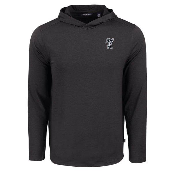 K-State Cutter & Buck Coastline Epic Comfort Eco Hooded Shirt (Black)