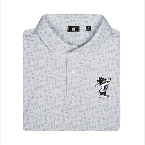 K-State FootJoy Tailgate Print (White/Fog)