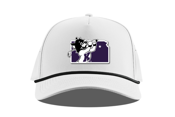 K-State KS Patch 5 Panel Rope (White)