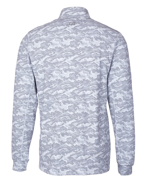 K-State Cutter & Buck Traverse Camo Eco 1/4 Zip Pullover