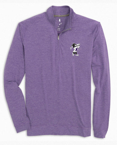 johnnie-O Vaughn Striped Performance 1/4 Zip