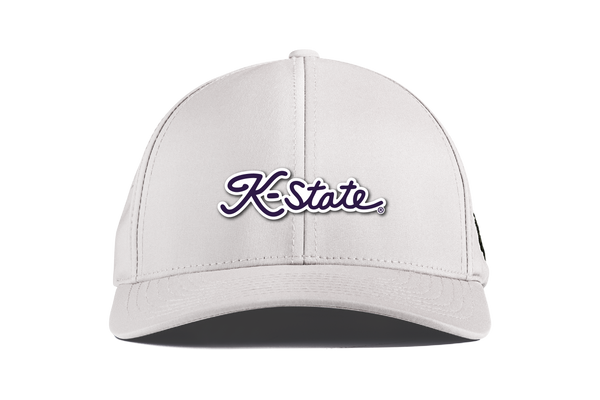 K-State Golf Script Curved Performance (White)