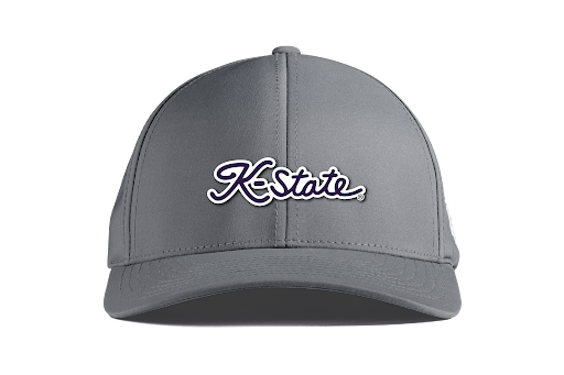 K-State Golf Script Curved Performance (Slate)