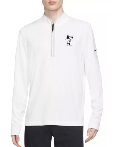 K-State NIKE UV Dri-FIT Victory Half Zip (White)