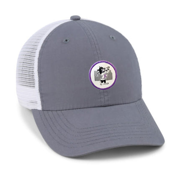 K-State KS Patch Unstructured Meshback (Charcoal/White)