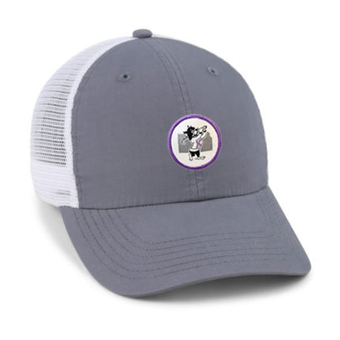 K-State KS Patch Unstructured Meshback (Charcoal/White)