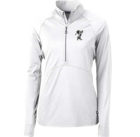 Cutter & Buck Adapt Eco Knit Stretch Recycled 1/2 Zip (White