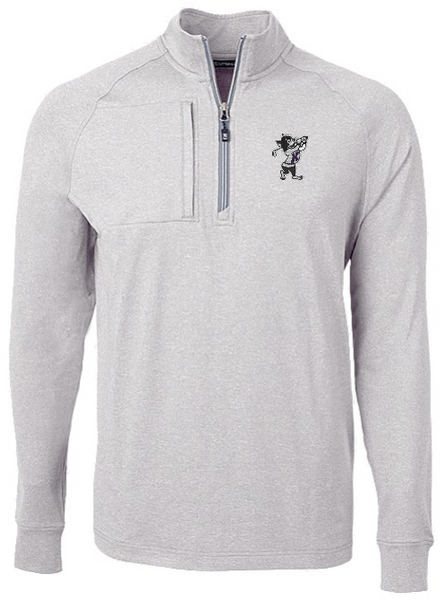Cutter & Buck Adapt Eco Knit Heather 1/4 Zip (Polished)