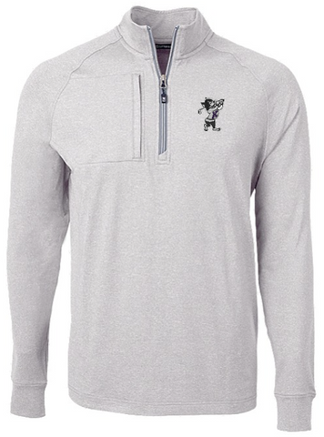 Cutter & Buck Adapt Eco Knit Heather 1/4 Zip (Polished)