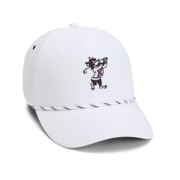 K-State Golfing Willie Habanero Rope Hat (White)