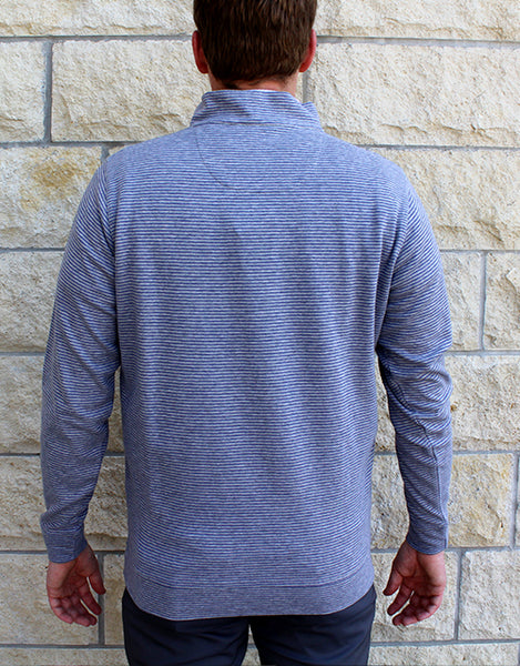 K-State Stripe Cotton Pullover (Grey/Purple)