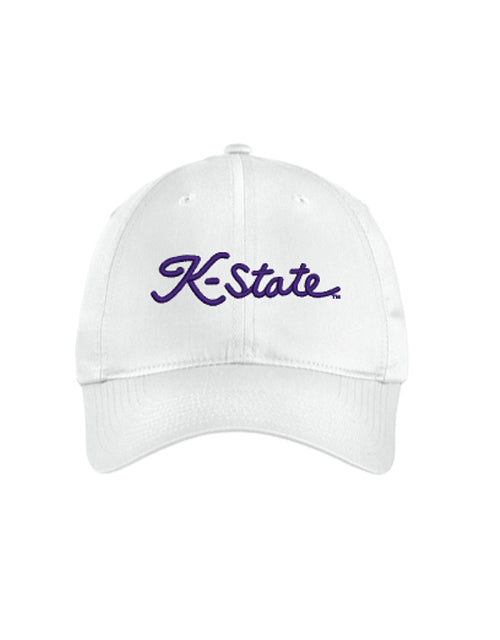 NIKE Unstructured K-State Script Hat (White)