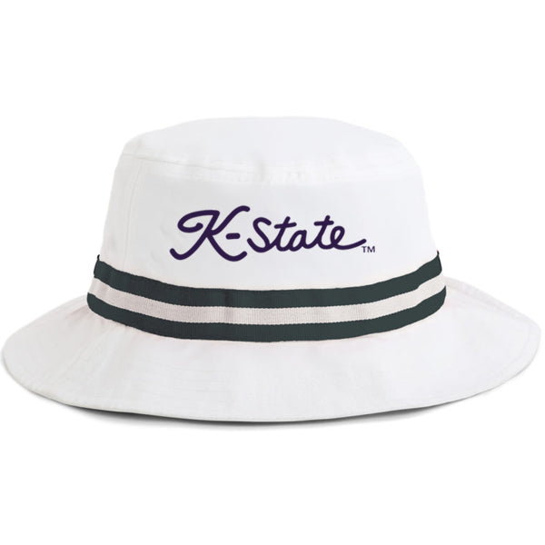K-State Golf Script Hat (White)