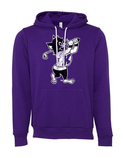 K-State Golfing Willie Sponge Fleece Hoodie (Purple) – CattyShack Golf