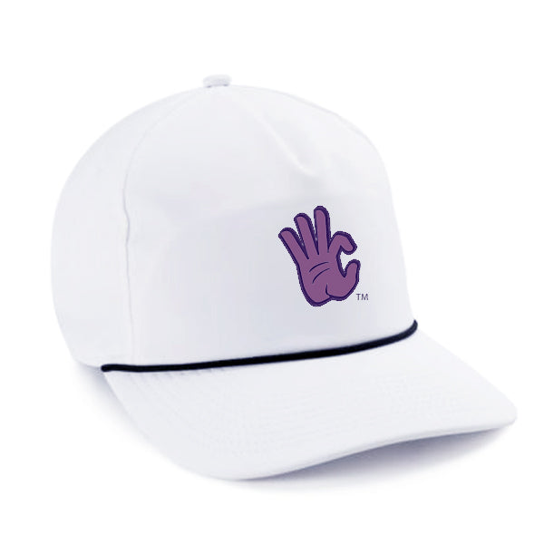 K-State 'Cats Hand Performance Rope Hat (White/Lavender)