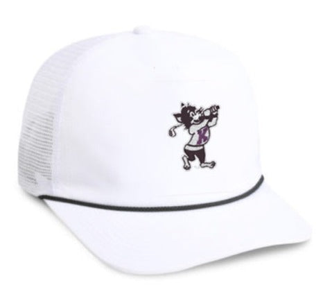 K-State Mesh Back Rope Hat (White)