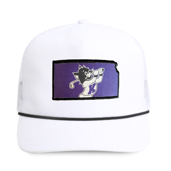 K-State Ad Astra Mesh Back Rope Hat (White)