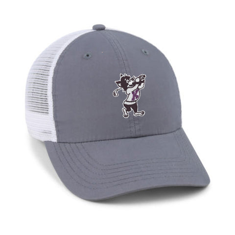 K-State Unstructured Meshback (Charcoal/White)